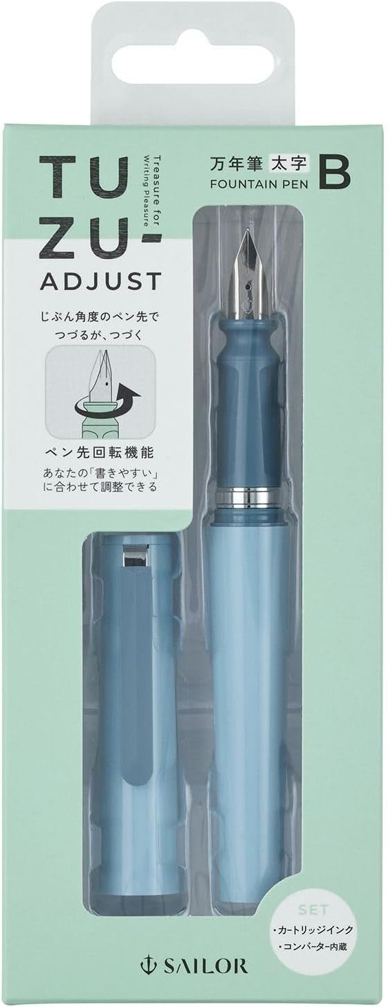 Sailor Compass Tuzu-Adjust Fountain Pen - Light Blue - Blesket Canada
