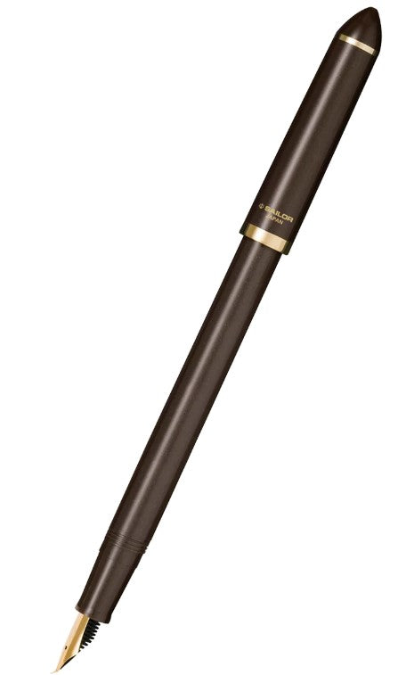 Sailor Compass Calligraphy Fountain Pen - Fude De Mannen - Brown - Blesket Canada