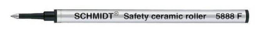 Schmidt 5888 Safety Ceramic Metal Rollerball Refill - Black Ink - F - Blesket Canada
