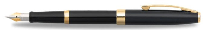 Sheaffer Sagaris Fountain Pen - Gloss Black with Gold Trim - Blesket Canada