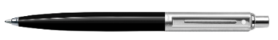Sheaffer Sentinel Ballpoint Pen - Black Barrel with Brushed Chrome Cap - Blesket Canada