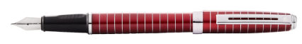 Sheaffer Prelude Merlot Lacquer w/Horizontal Line Engraving Fountain Pen - Blesket Canada