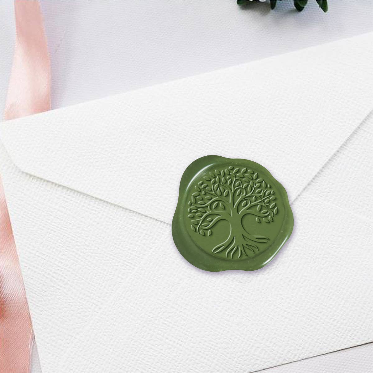 Freund Mayer & Co. Tree of Life Adhesive Wax Seal Stickers – 1.25" (25 Pack) - Blesket Canada