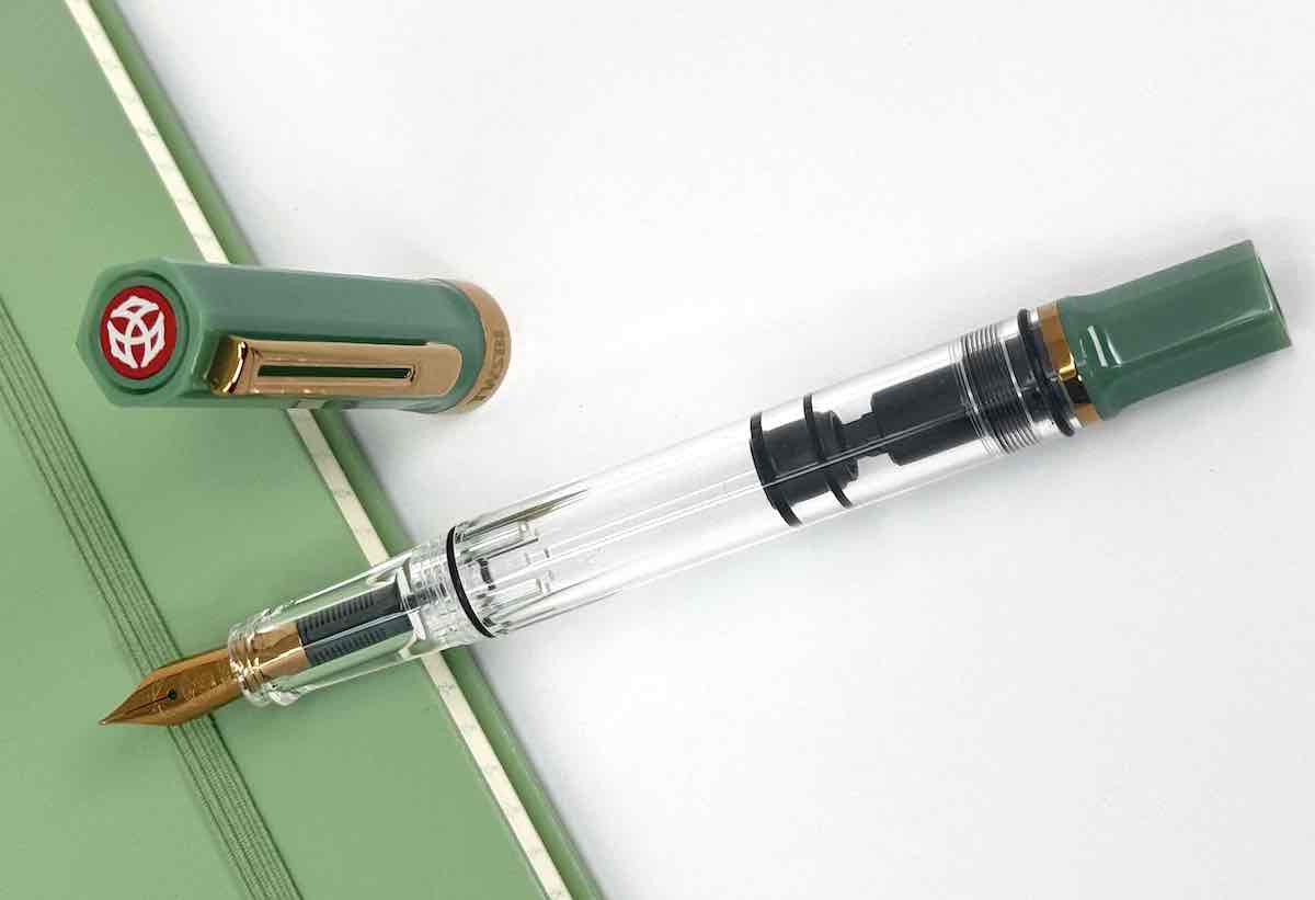 TWSBI ECO Jade Jelly Fountain Pen with Bronze Trim - Blesket Canada