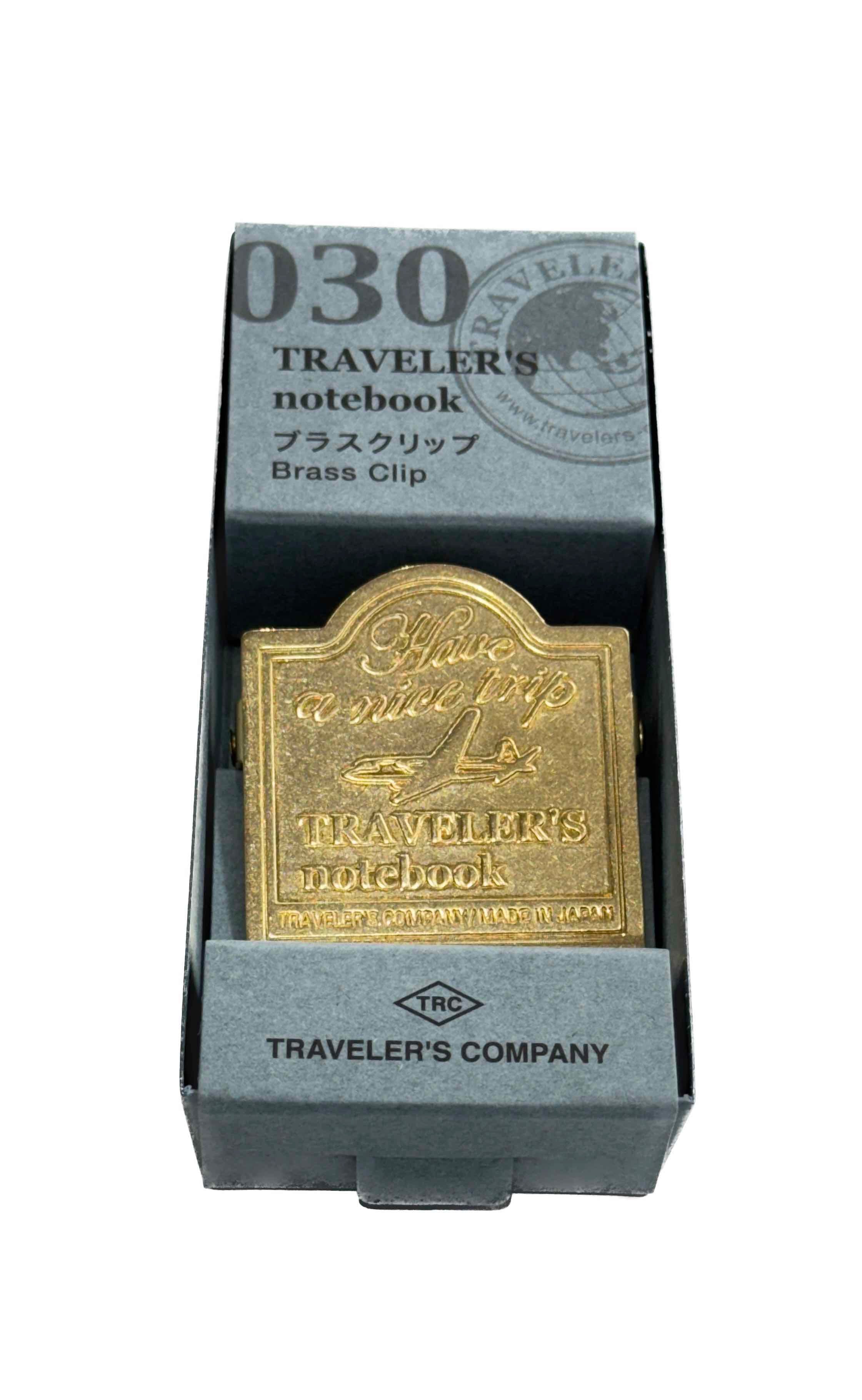 TRAVELER'S notebook 030 BRASS Clip Airplane - Blesket Canada