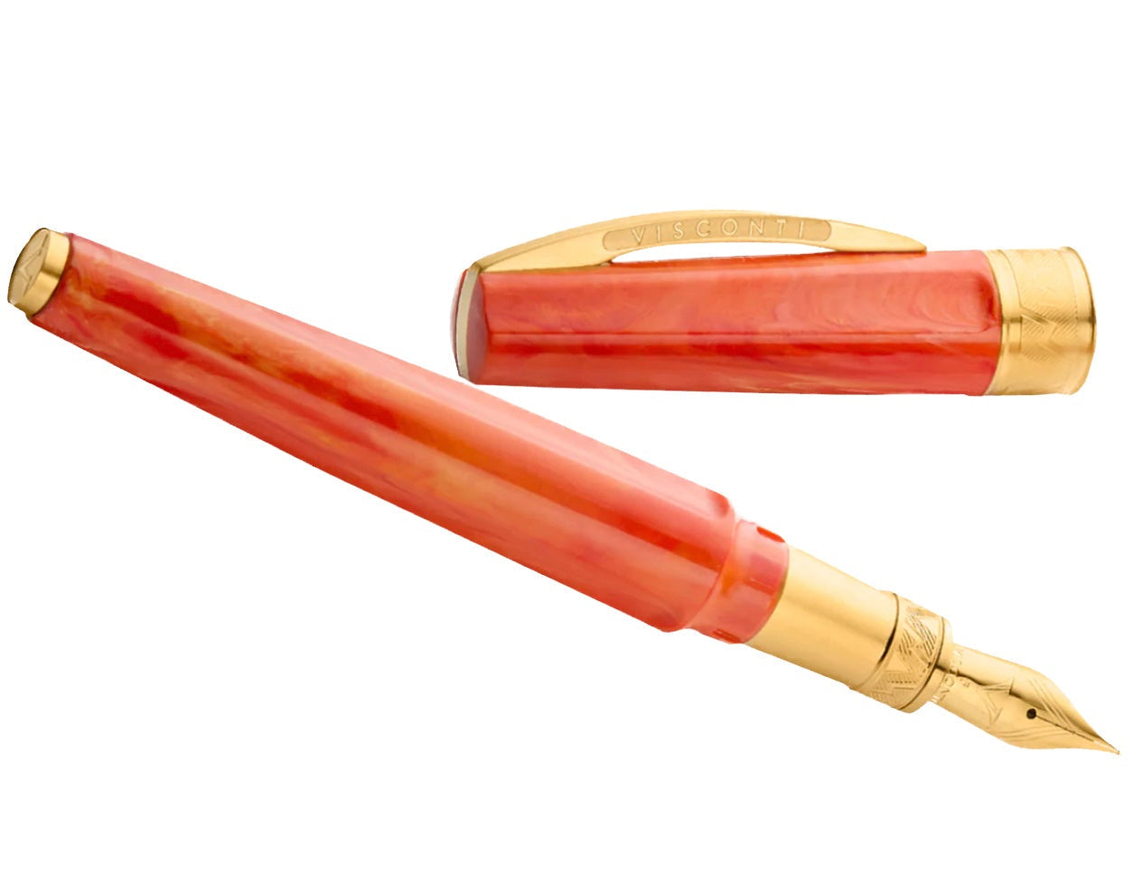 Visconti Mirage Mythos Demeter, Orange Fountain Pen - Blesket Canada