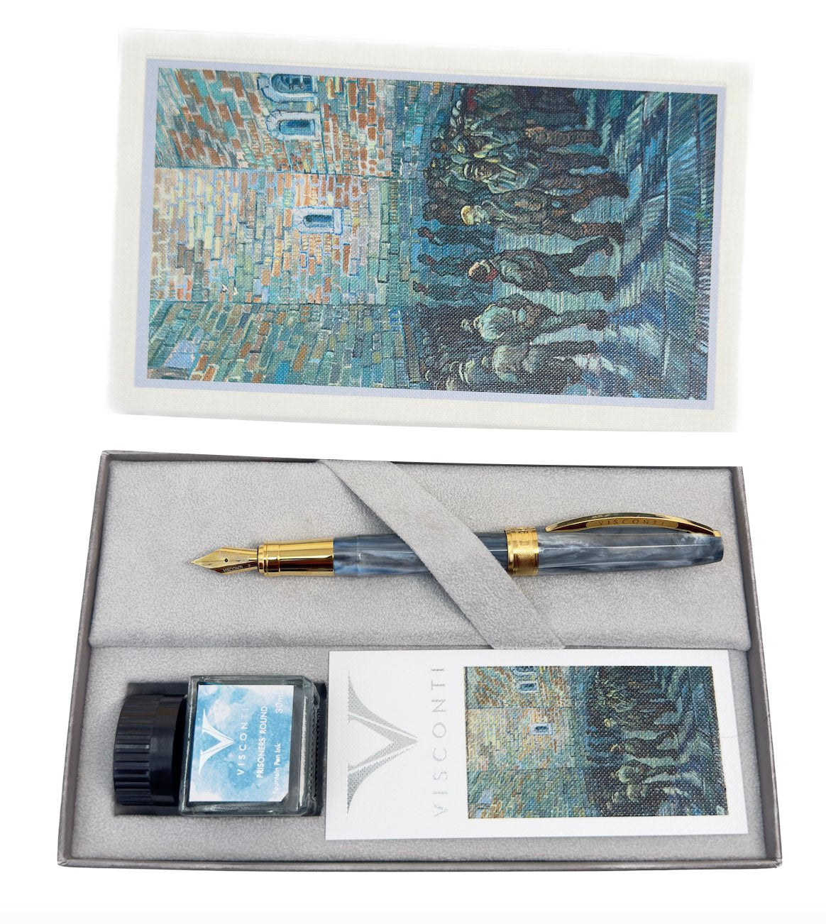 Visconti Van Gogh Impressionist Fountain Pen with Gold Trim - The Prisoner's Round - Blesket Canada