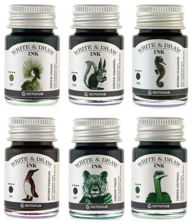 Octopus Write & Draw Waterproof 10mL Forest set/6 - Blesket Canada
