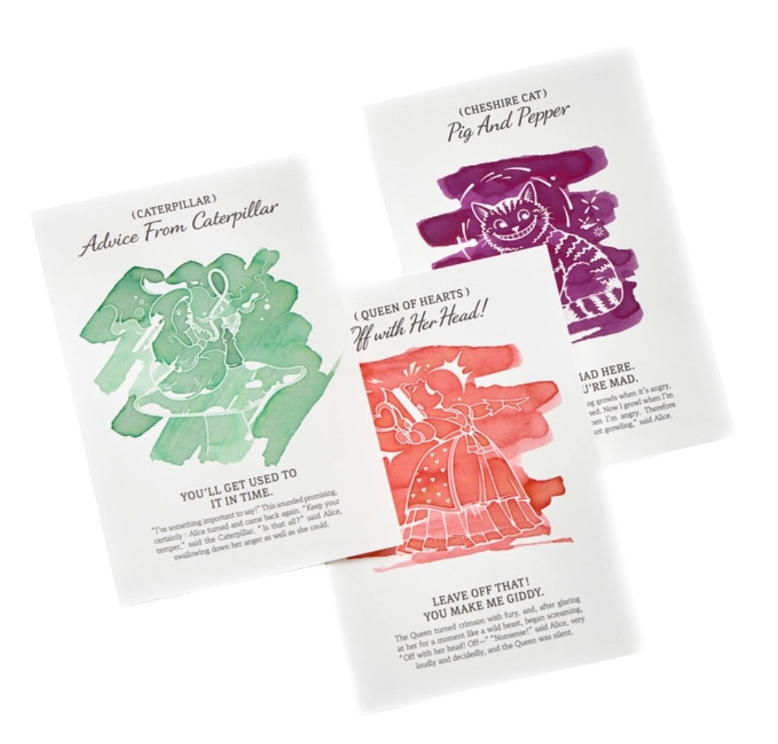 Wearingeul Alice's Color Swatch Postcard Set - 16 cards - Blesket Canada