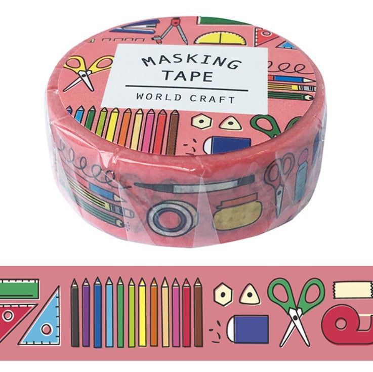 World Craft DECOLE Washi Tape Toy Box Knickknacks Stationery Retro - Blesket Canada