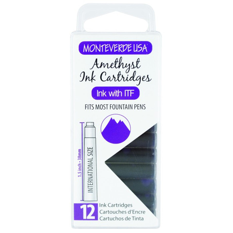 Monteverde Gemstone Cartridges - Pack of 12 - Blesket Canada