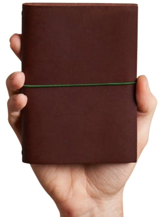 Paper Republic Grand Voyageur Leather Journal Pocket Size – Chestnut - Blesket Canada