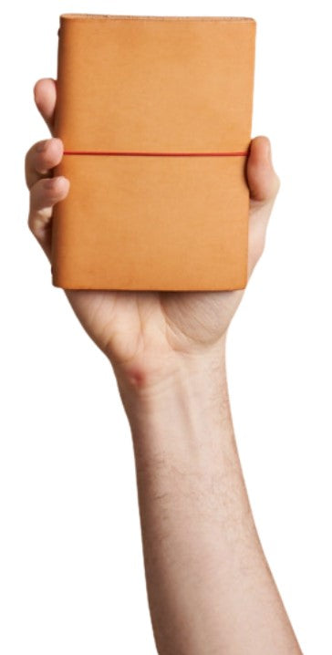 Paper Republic Grand Voyageur Leather Journal Pocket Size – Natural (Undyed) - Blesket Canada