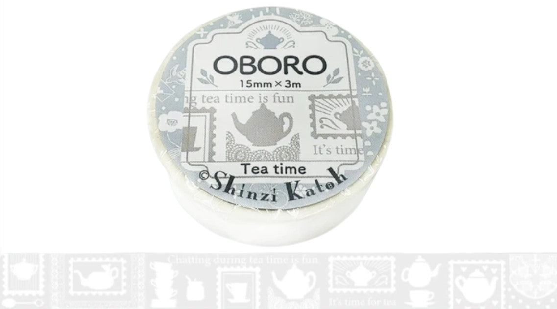 Oboro Masking Tape - Tea Time - Blesket Canada
