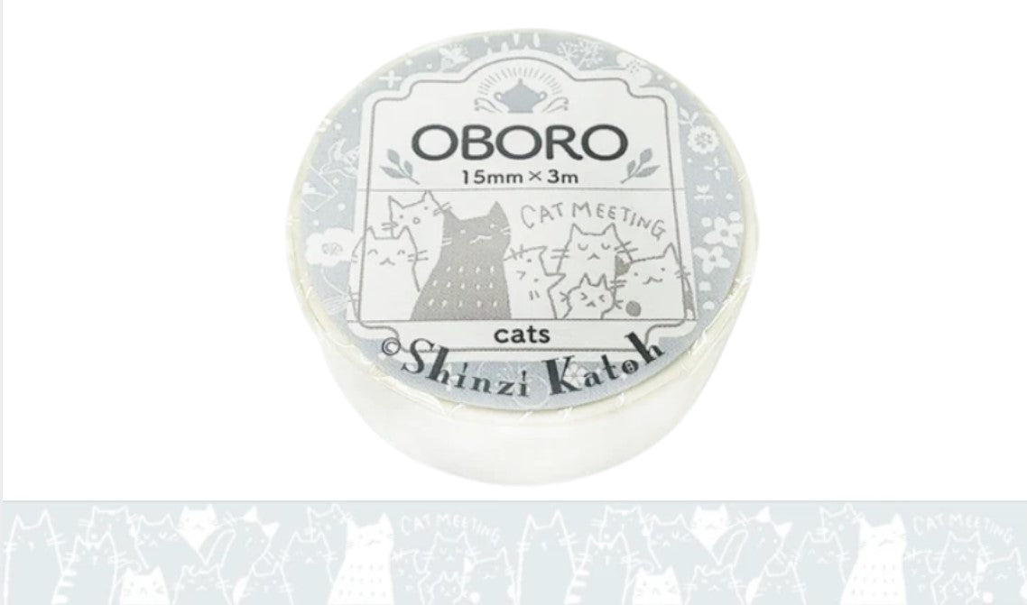 Oboro Masking Tape - Cats - Blesket Canada