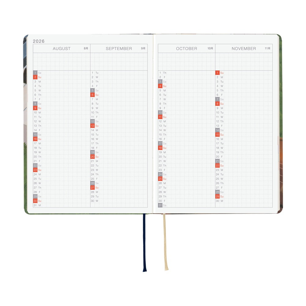 Hobonichi Techo 2026 HON A6 Hiroko Kubota: Waiting on the Chord - Hardcover English January Start - Blesket Canada