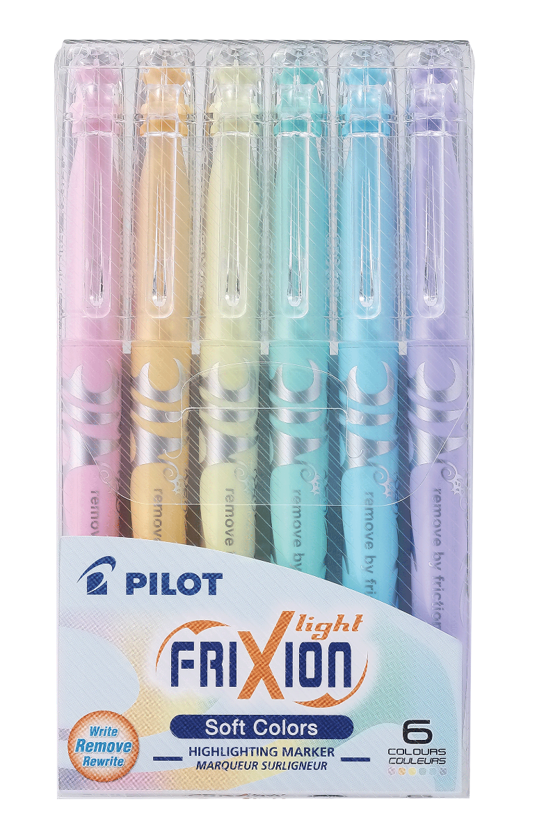 Pilot FriXion Colección Light Pastel Resaltadores borrables punta de