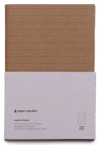Paper Republic Notebook Refills Set of 2 - Pocket Size Ruled - Blesket Canada