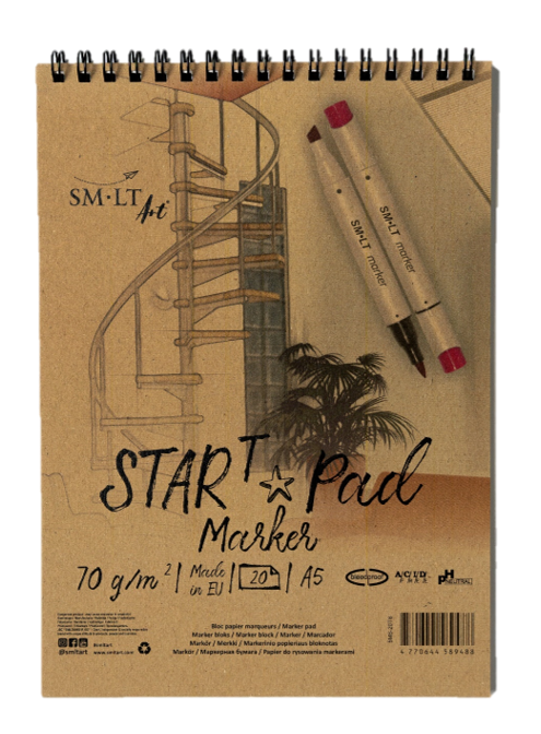 SM-LT Spiral STAR T pad Marker, A5 - Blesket Canada