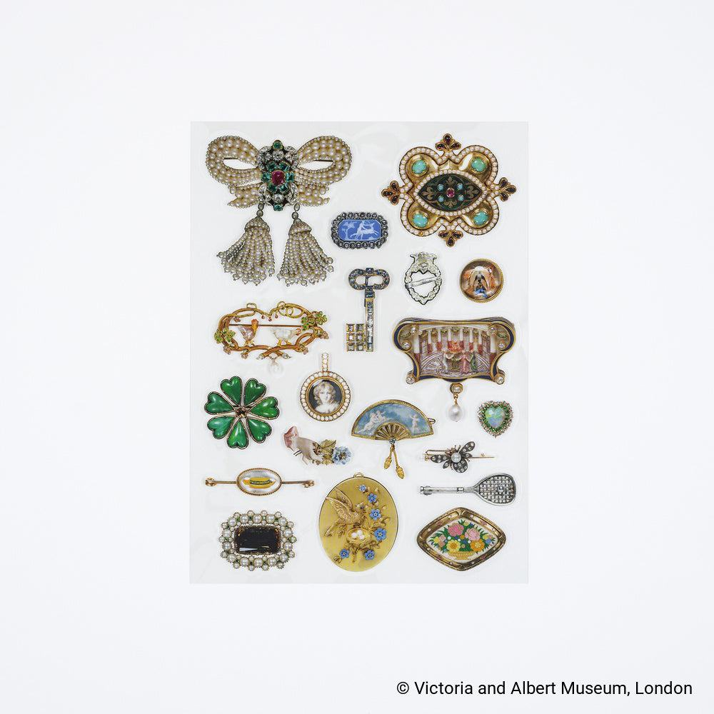 Hobonichi V&A Series – Almost Actual-Size Jewellery Stickers- Blesket Canada