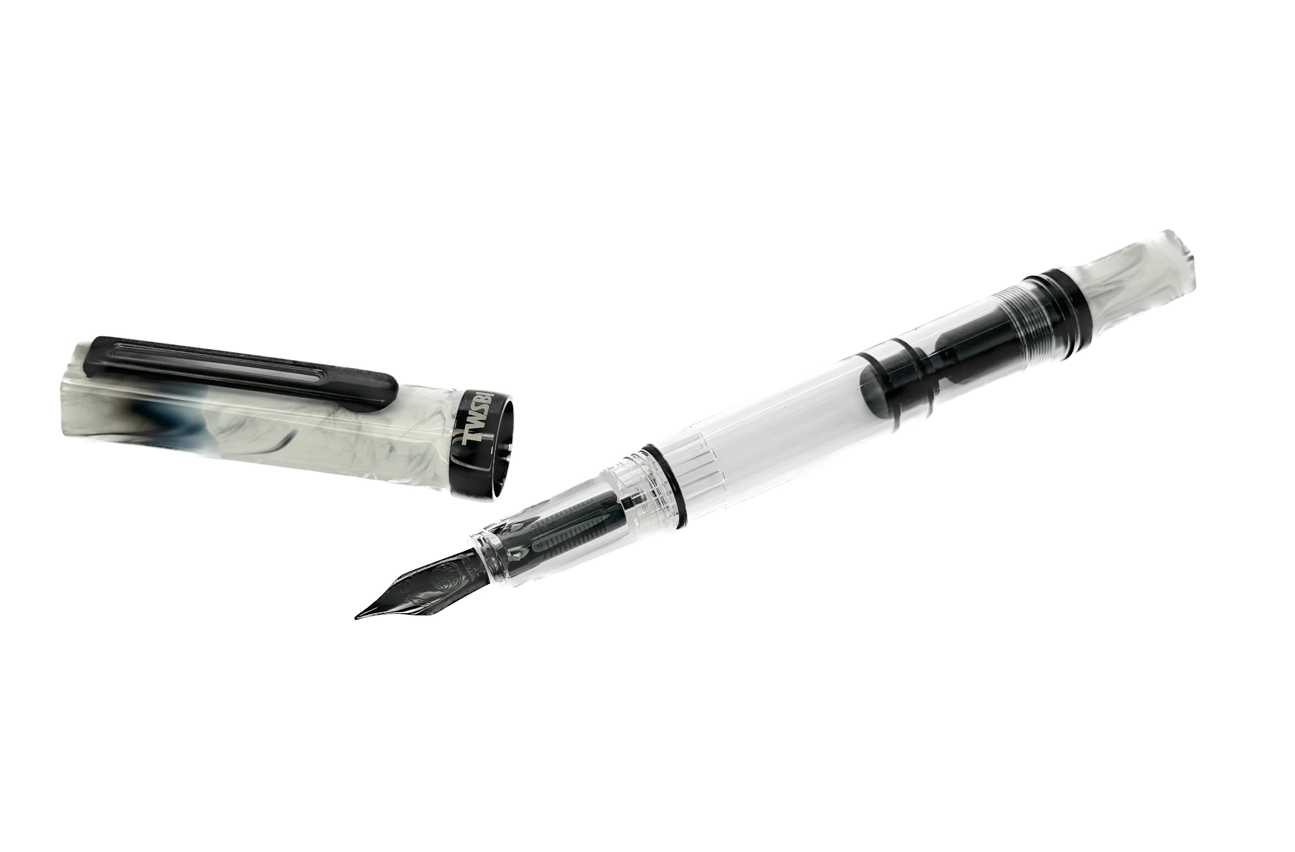 TWSBI ECO Fountain Pen - Carrara w/Onyx - BLESKET CANADA