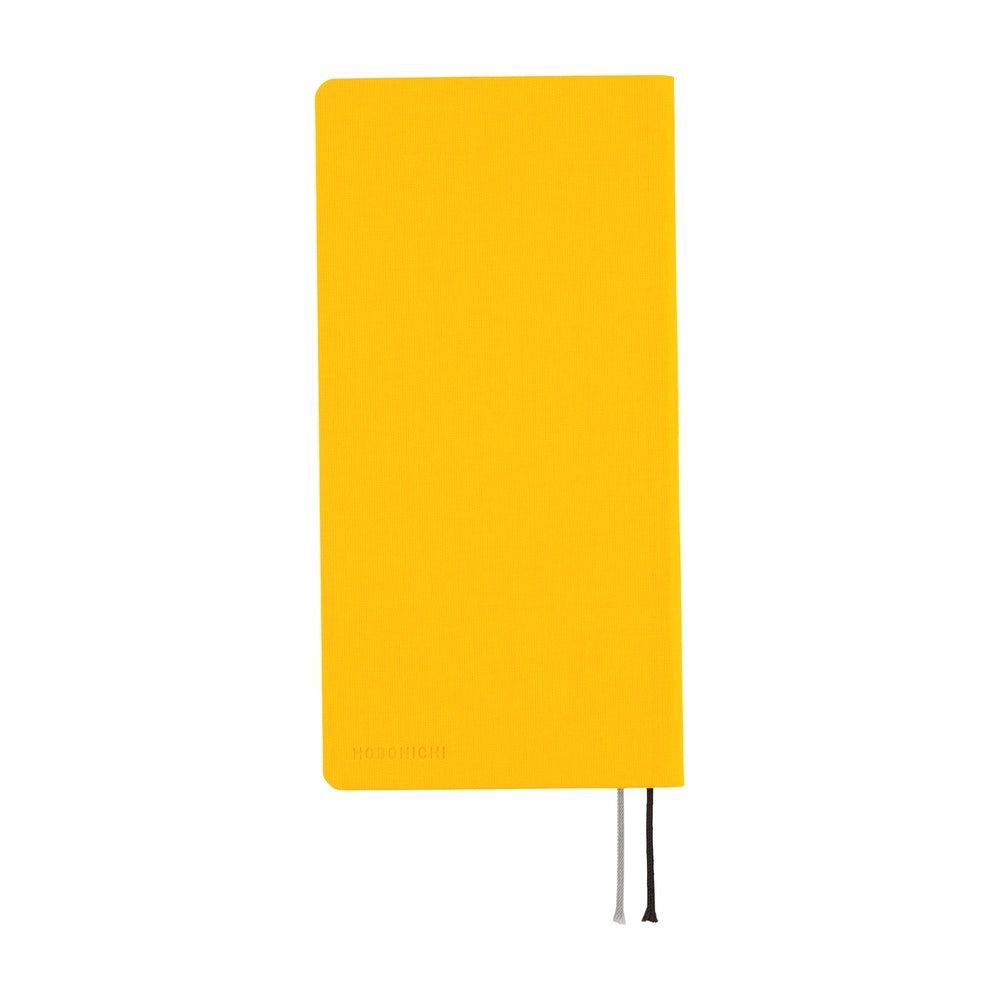 Hobonichi 2026 Colors Full Moon Yellow Journal - Mega English Tall & Slim January Start - Blesket Canada