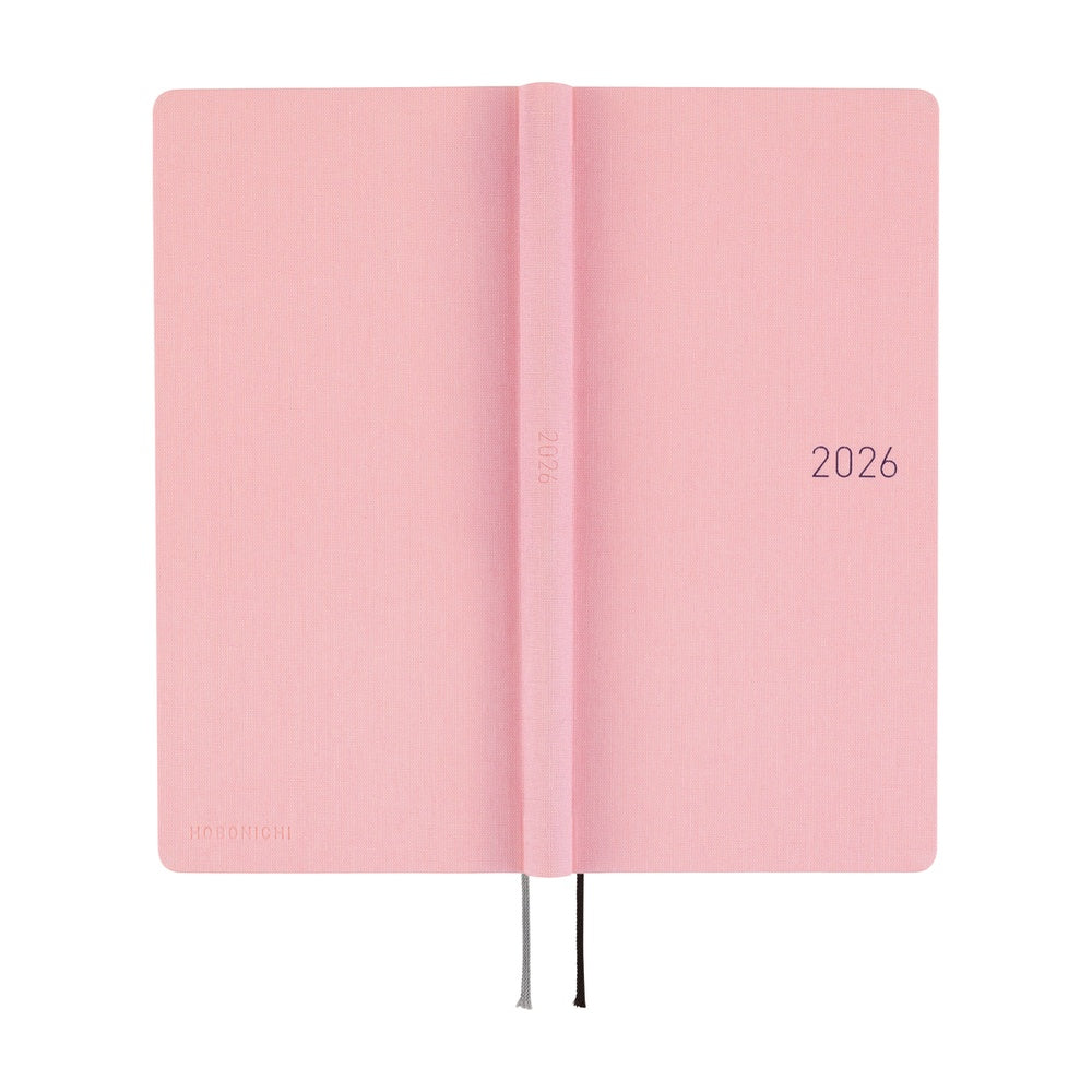 Hobonichi 2026 Colors Strawberry Milk Journal - Mega English Tall & Slim January Start - Blesket Canada
