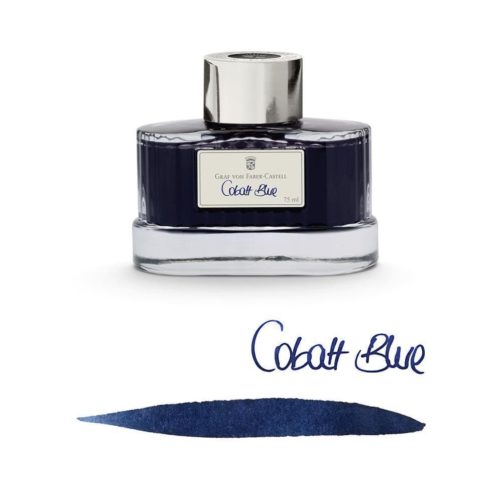 Graf Von Faber-Castell 75ml Ink Bottle - Cobalt BlueGraf Von Faber-Castell 75ml Ink Bottle - Cobalt Blue - Blesket Canada