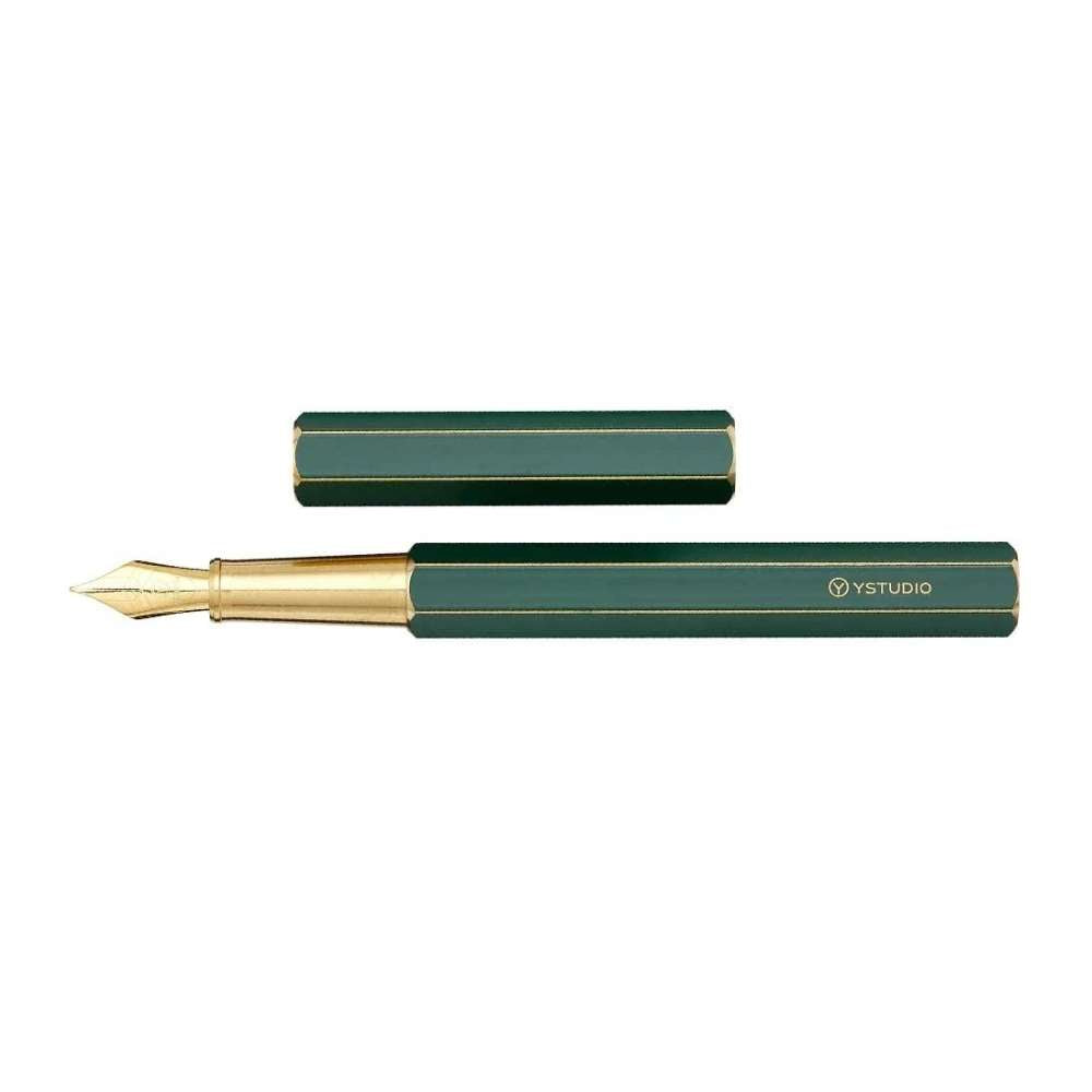 YStudio Classic Revolve Fountain Pen - Green - Blesket Canada