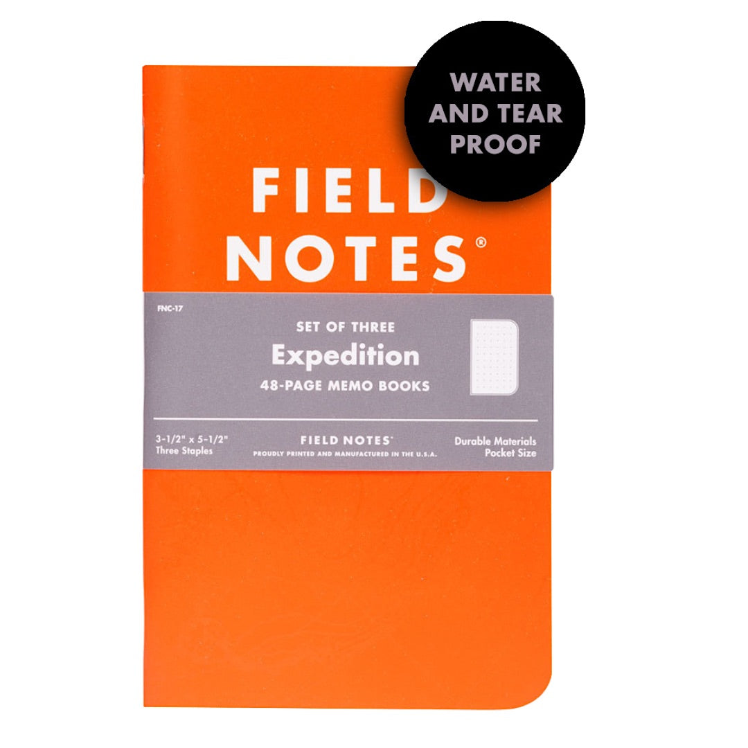 Expedition Edition - Waterproof Notebooks, Set of 3 - Blesket Canada