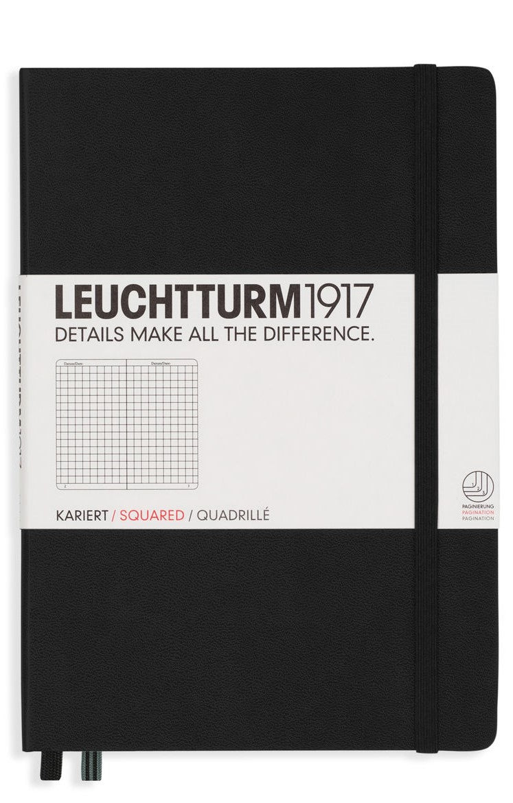 Leuchtturm1917 Hardcover A5 Notebook Squared - Blesket Canada