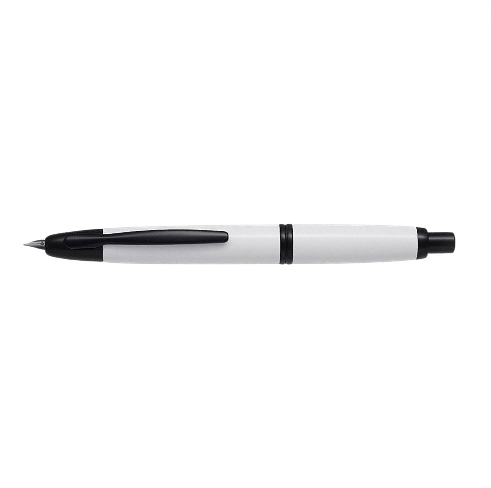 Pilot Vanishing Point Capless Fountain pen - White/black accent - Blesket Canada