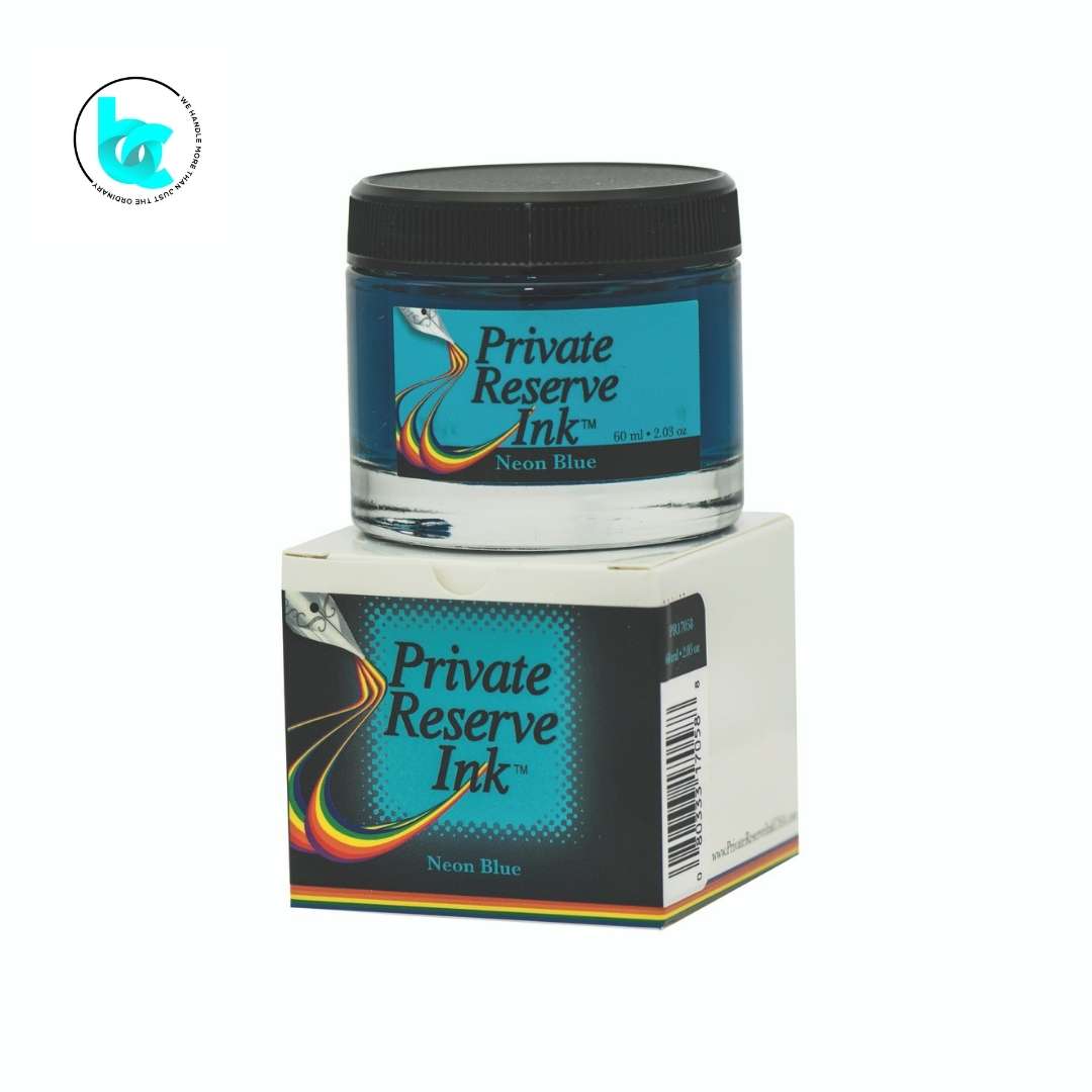 Private Reserve Inks 60ml Ink Bottle - Neon Blue - blesket Canada