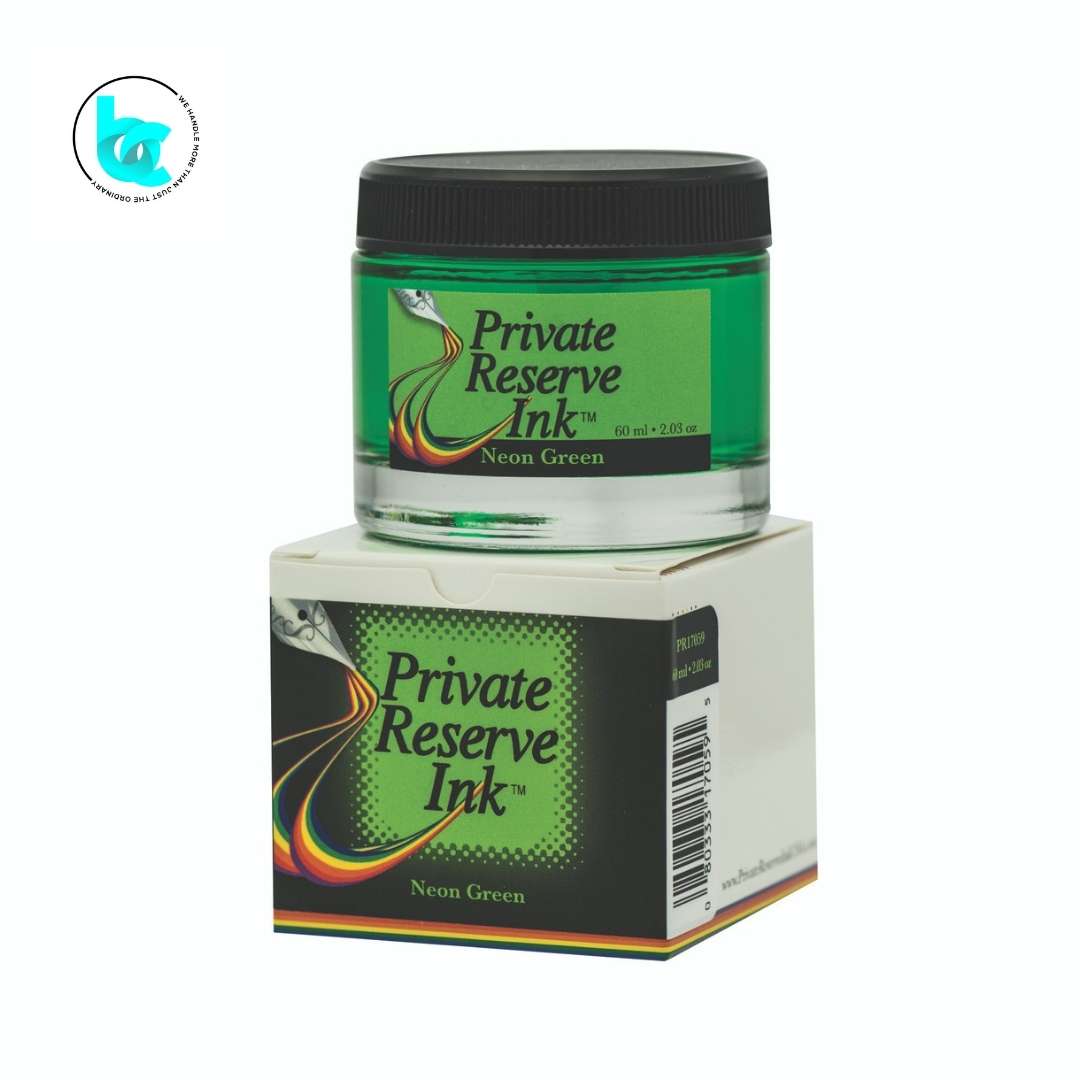 Private Reserve Inks 60ml Ink Bottle - Neon Green - Blesket Canada