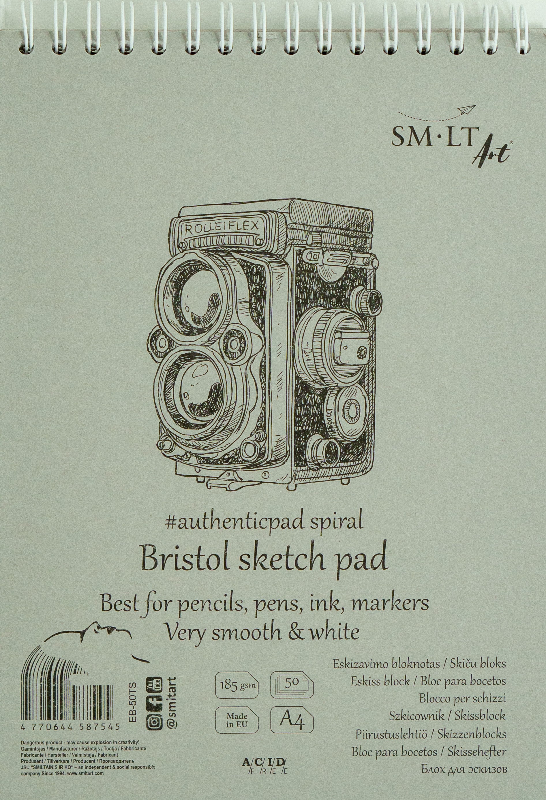 SM-LT Sketch pads Authentic Bristol A4 - Blesket Canada