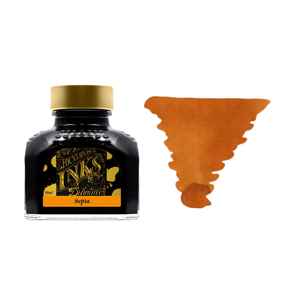Diamine Inks 80ml Ink Bottle - Sepia - Blesket Canada