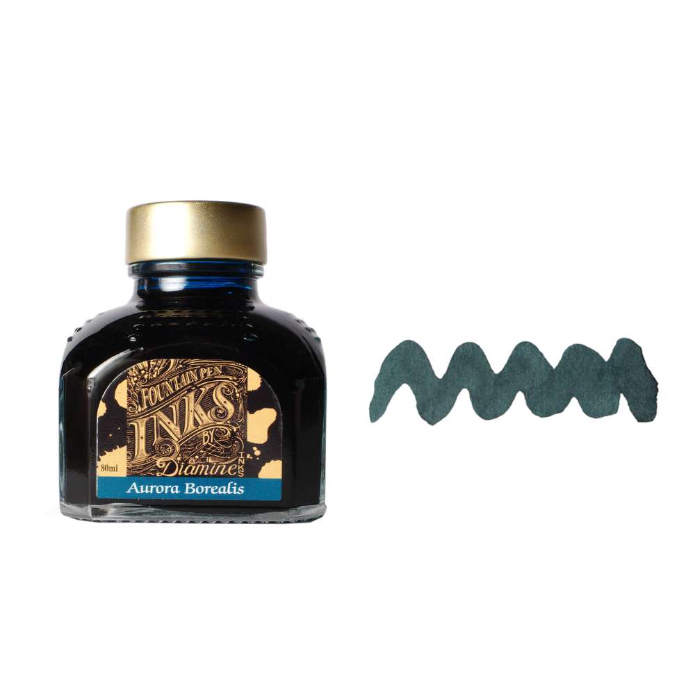 Diamine Inks 80ml Ink Bottle - Aurora Borealis - Blesket Canada