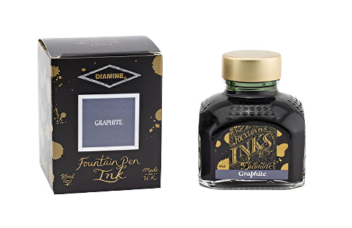 Diamine Fountain pen Inks 80ml - Graphite - Blesket Canada