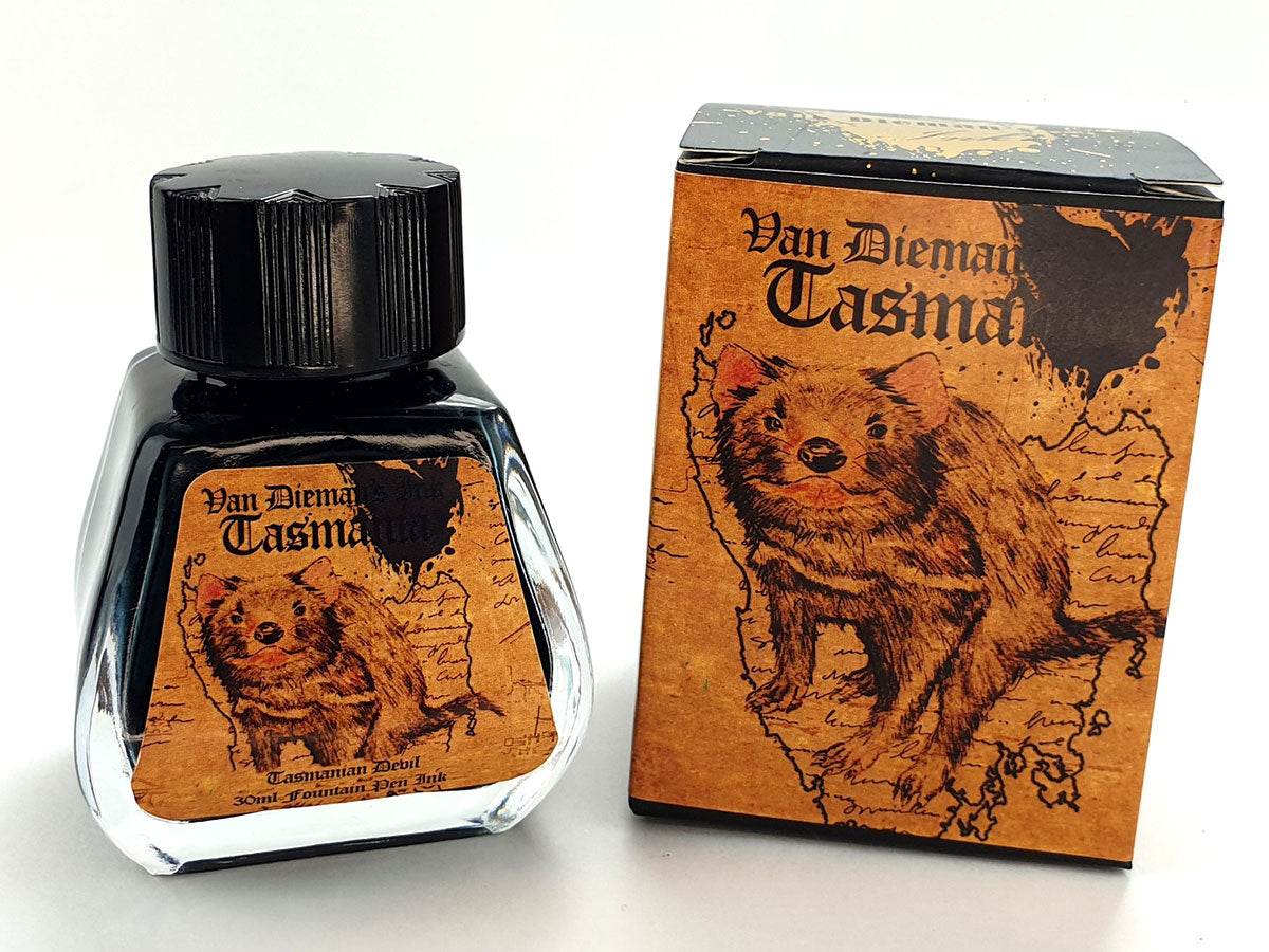 Van Diamen's Tassie Tasmania 30ml Ink Bottle - Tasmanian Devil - Blesket Canada