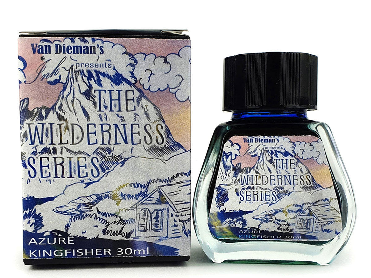 Van Diamen's Tassie Wilderness 30ml Ink Bottle - Azure Kingfisher - Blesket Canada