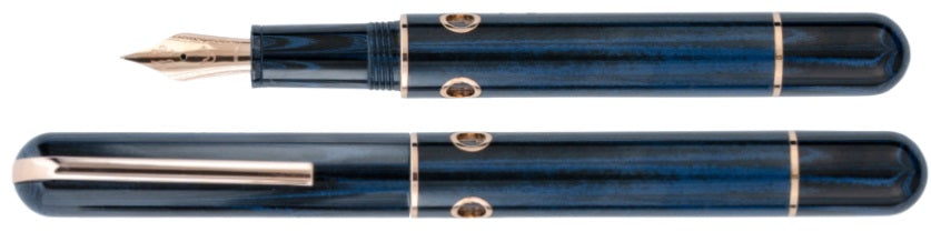 Nahvalur Nautilus Maylandia Blue Ebonite Fountain Pen - Blesket Canada