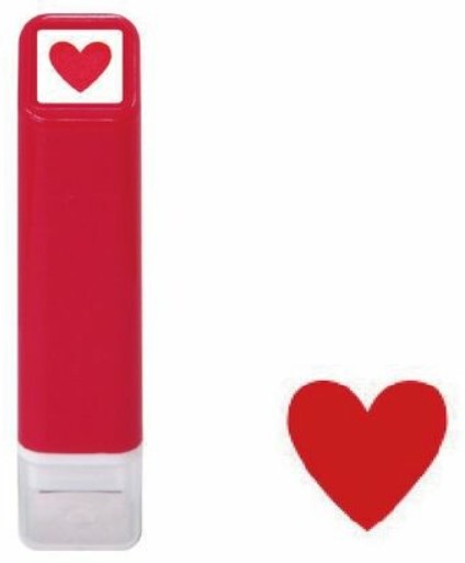 Kodomo No Kao Pre-Inked Schedule Stamp - Heart - Blesket Canada