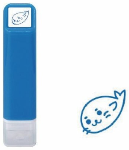 Kodomo No Kao Pre-Inked Schedule Stamp - Seal (Blue) - Blesket Canada
