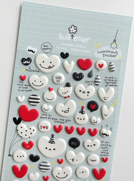 Suatelier Design Stickers – Balloon Heart - Blesket Canada