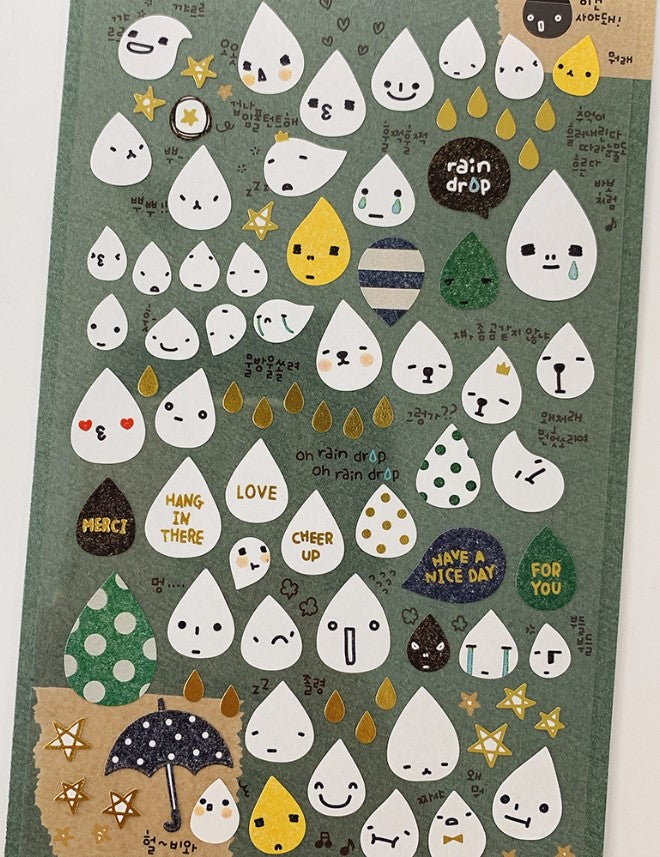 Suatelier Design Stickers – Rain Drop - Blesket Canada
