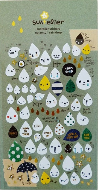 Suatelier Design Stickers – Rain Drop - Blesket Canada