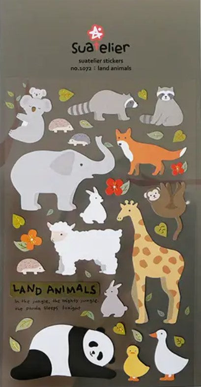 Suatelier Design Stickers – Land Animals - Blesket Canada