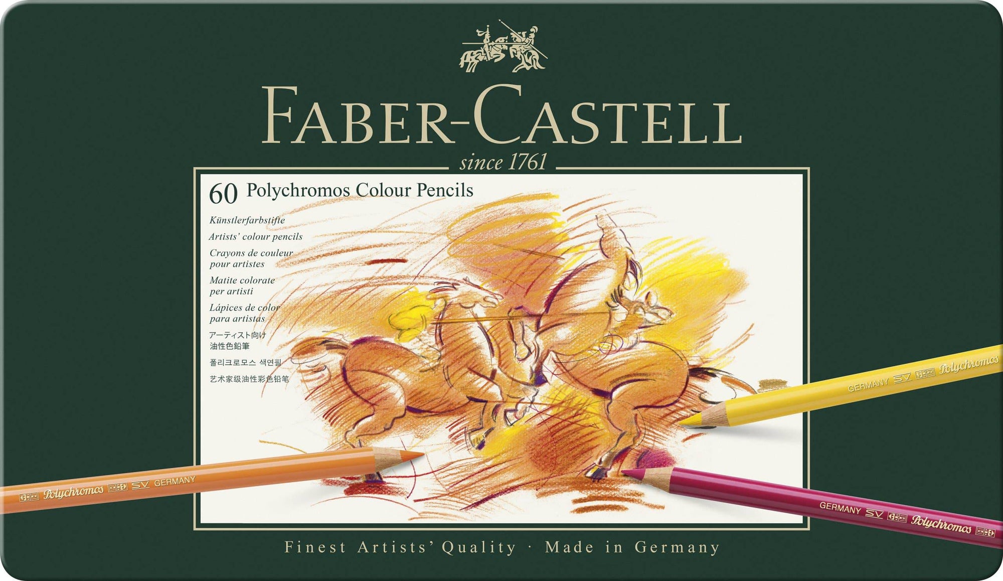 Faber-castell Polychromos Artists' Pencils Tin of 60 - Blesket Canada