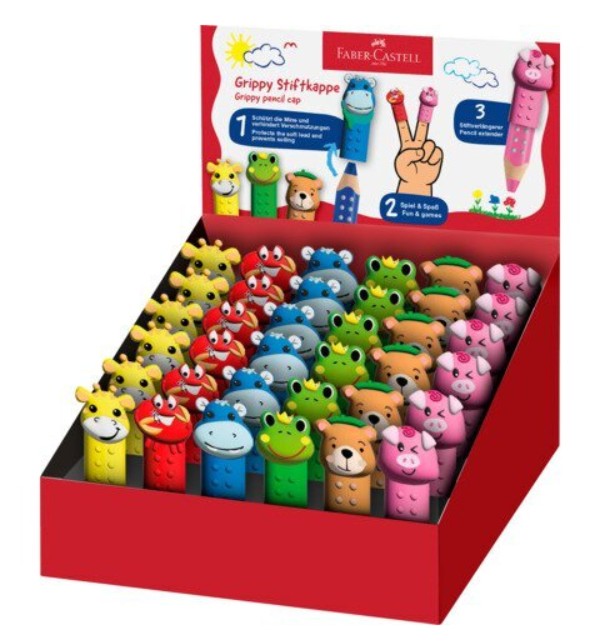 Faber-Castell Grippy Pencil Cap – Assorted Animal Designs - Blesket Canada
