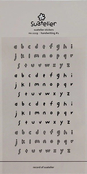 Suatelier Design Stickers – Handwriting#1 - Blesket Canada